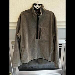 Tommy Hilfiger Men's Fleece Pullover - Stylish & Warm Quarter Zip LARGE